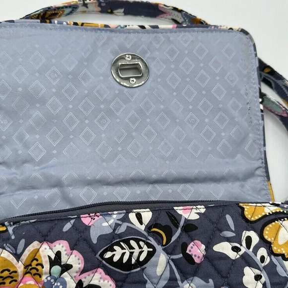 Vera Bradley Turnlock Crossbody Charmon Meadow - Picture 4 of 7